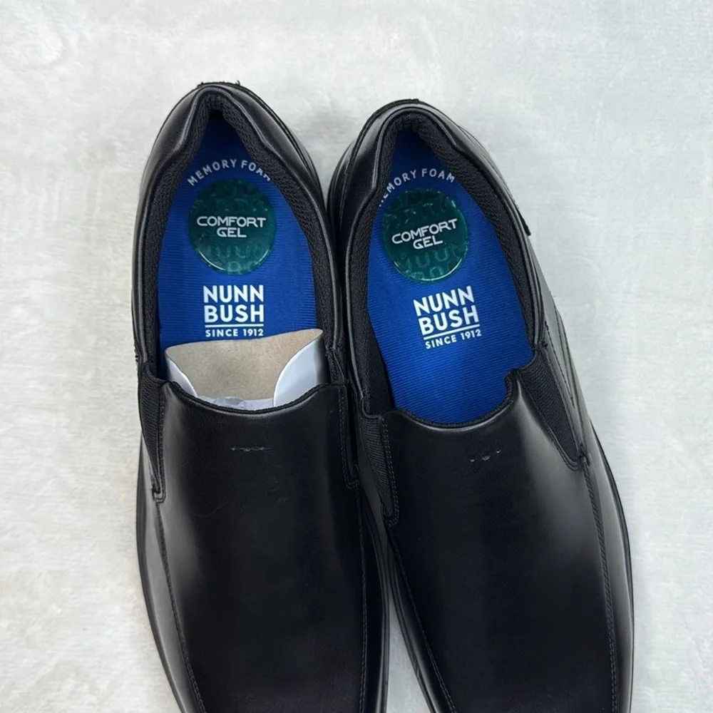Nunn Bush Men’s Kore Pro Loafers Bicycle Toe Slip Ons- Size 12 Wide Width